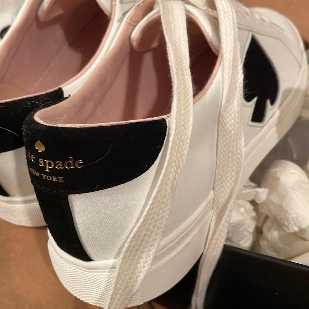 Brand New with tags!! Kate Spade Fez sneakers - Black Spade - 8.5B
